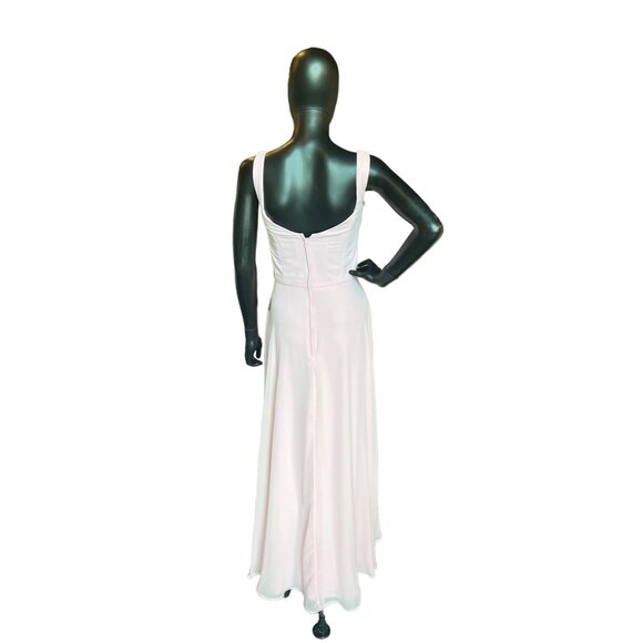 Kennedy Blue Baby Pink Chiffon Sweetheart Formal Gown - Picture 3 of 5